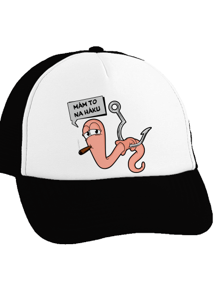 Na háku šiltovka truckerka Black cap