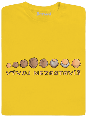 Vývoj nezastavíš pánske tričko Gold