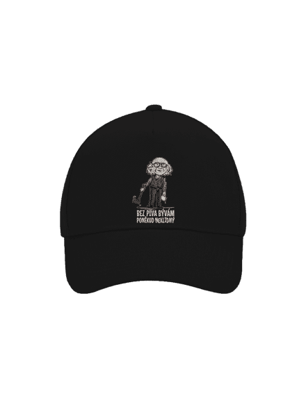 Neklidný bez piva šiltovka baseballka Black
