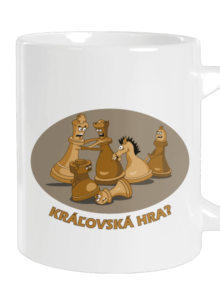 Kráľovská hra veľký hrnček White