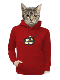 dámska mikina klokanka