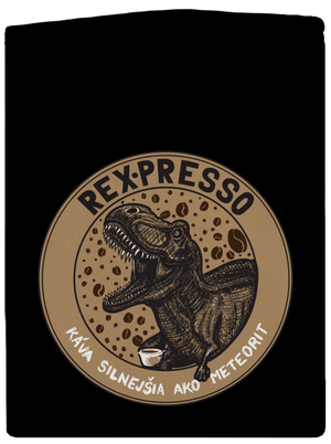 Rex-presso pánska mikina na zips Black