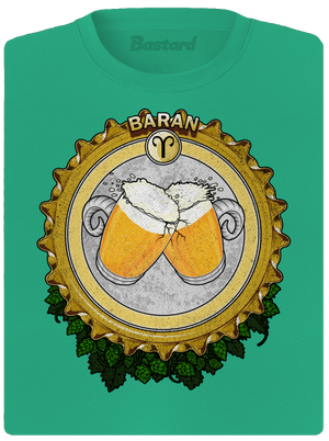 Pivný horoskop: Baran dámske športové tričko Mint Mal