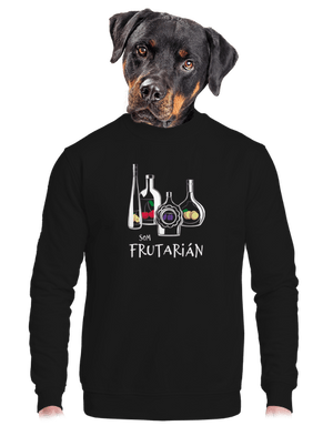 Frutarián unisex mikina bez kapucne Black