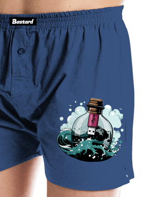 USB odkaz vo fľaši pánske trenky Blue