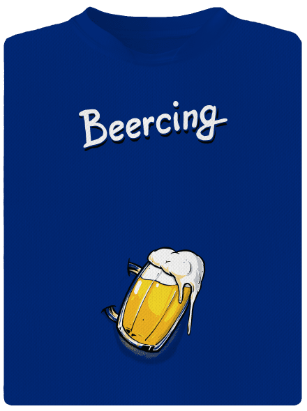 Beercing pánske športové tričko Royal Blue Mal