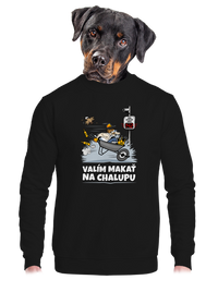 unisex mikina bez kapucne