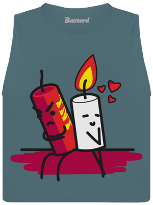 TNT dámske tielko voľné Heather Deep Teal