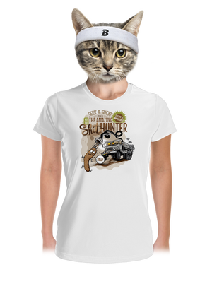 Shithunter dámske športové tričko White