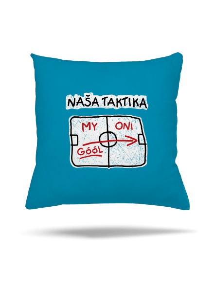 Naša taktika vankúš Blue Turquoise