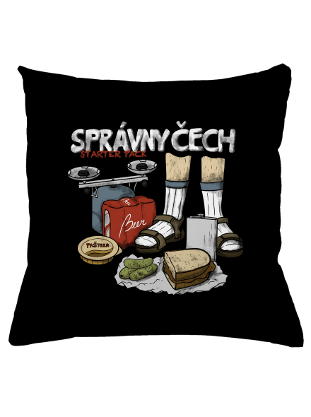Správny Čech vankúš Black