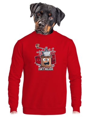 Mlynček unisex mikina bez kapucne Red