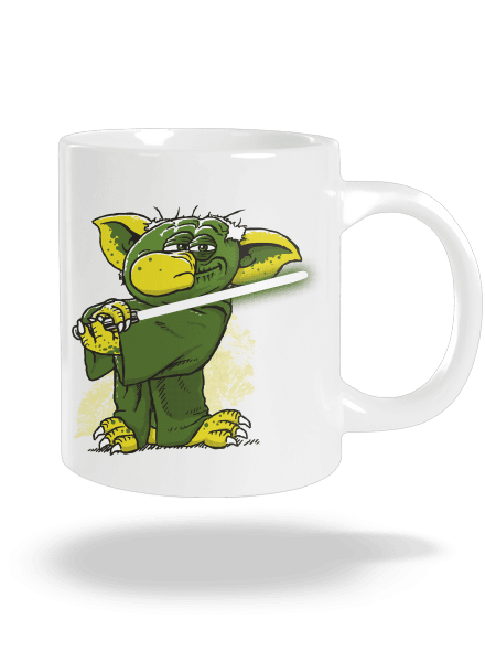 Yoda v rákosí veľký hrnček White