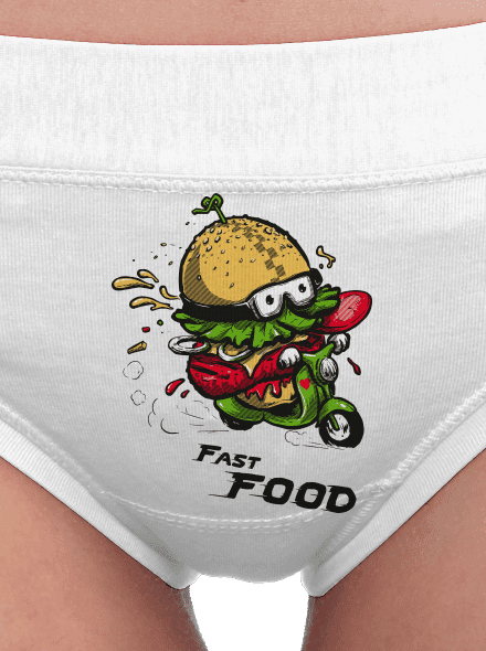 Fast Food dámske nohavičky White