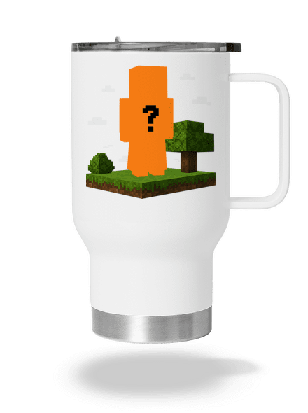 Minecraft z vlastnej fotky termohrnček White