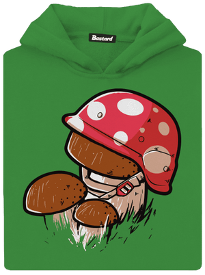 Hríb detská mikina klokanka Kelly Green AWD