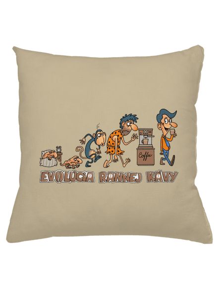 Evolúcia rannej kávy vankúš Beige