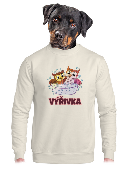 Výřivka unisex mikina bez kapucne Off White