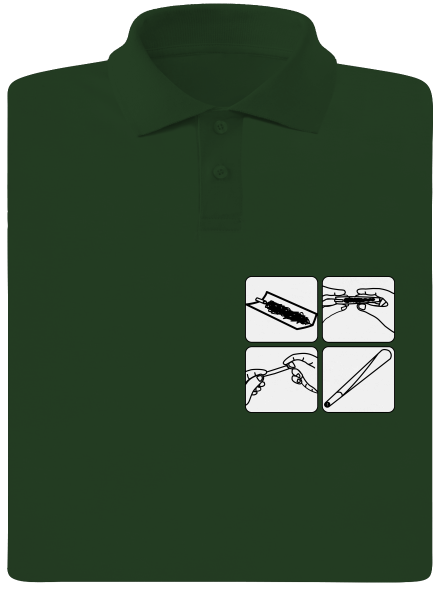 Joint pánska polokošeľa Bottle Green Mal