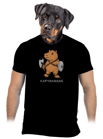 Kapybarbar pánske tričko Black