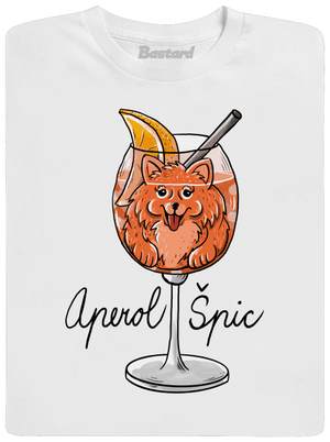 Aperol Špic pánske dlhý rukáv White