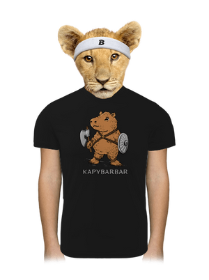 Kapybarbar detské športové tričko Black