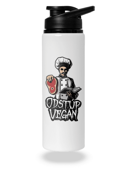 Odstup vegane flaša na vodu White
