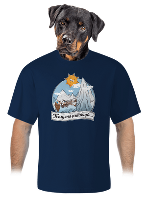 Hory ma priťahujú unisex tričko oversized Midnight Blue