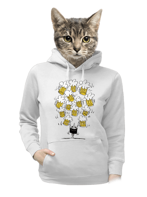 dámska mikina klokanka