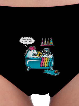 Ako sa stať jednorožcom dámske nohavičky Black
