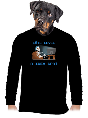 Ešte level pánske dlhý rukáv Black