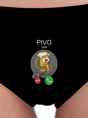 Pívo volá dámske nohavičky Black