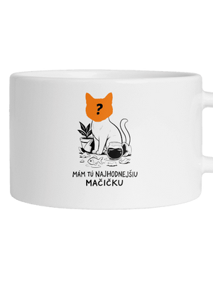 Mám najhodnejšiu mačičku hrnček makronka White