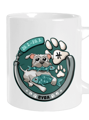 Psí horoskop: Ryba veľký hrnček White