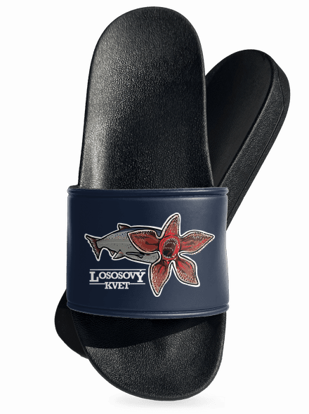 Lososový kvet šľapky Navy