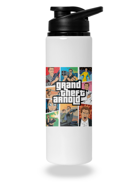 Grand Theft Arnold flaša na vodu White