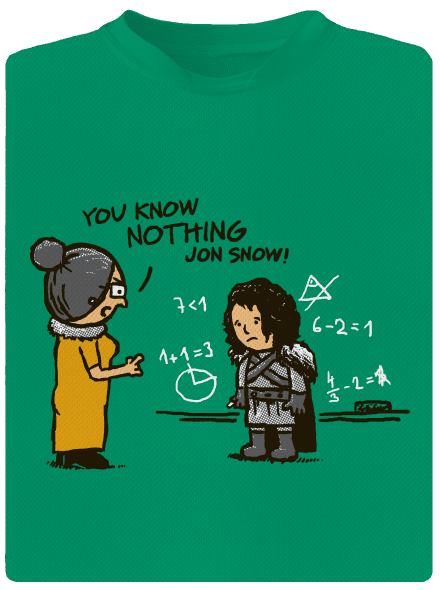 You Know Nothing detské športové tričko Kelly Green Mal
