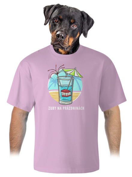 Zuby na prázdninách unisex tričko oversized Orchid