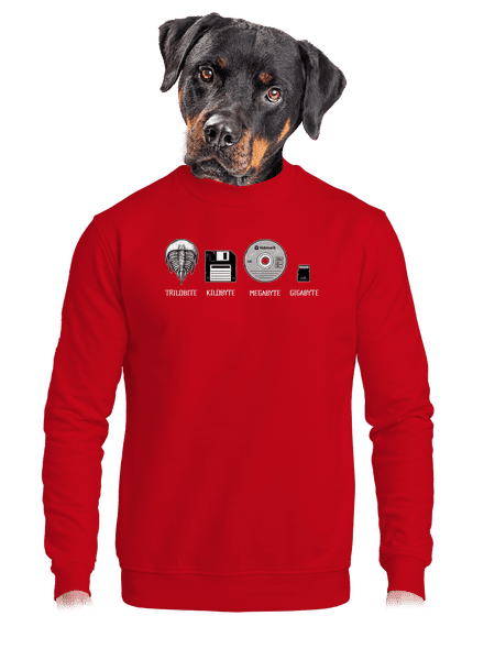 Trilobite unisex mikina bez kapucne Red