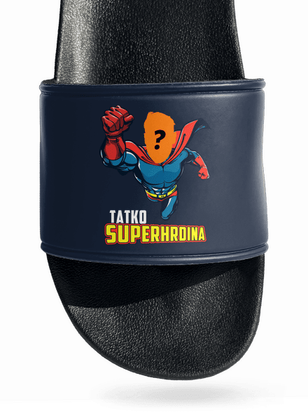 Tatko superhrdina šľapky Navy