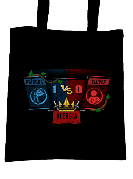 Príroda vs. človek taška Black
