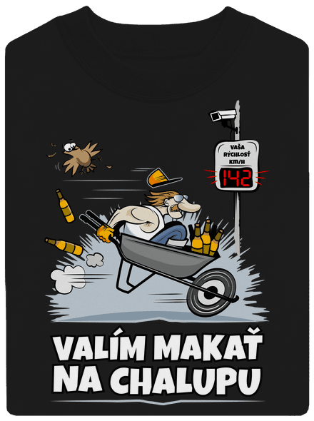 Valím na chalupu unisex mikina bez kapucne Black