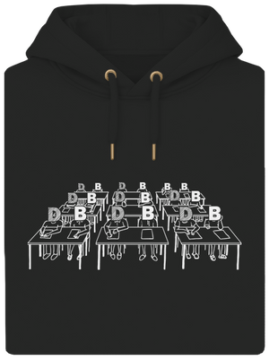 Cimrman: Debil, blbeček unisex mikina premium Dark Black