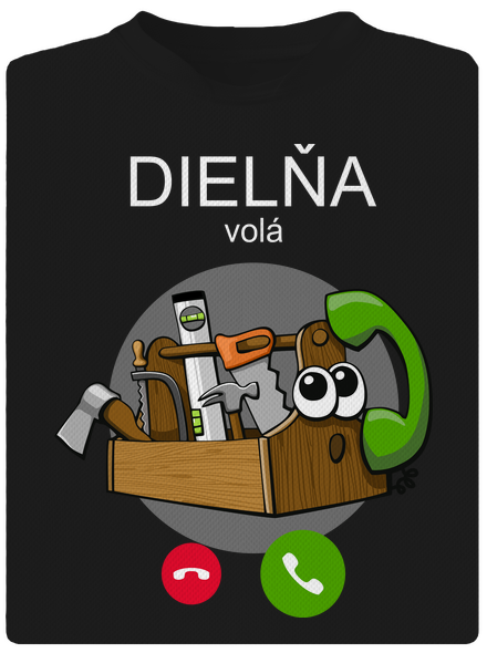 Dielňa volá detské športové tričko Black