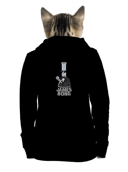 James Bong dámska mikina na zips Black