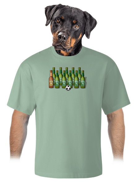 Futbalová jedenástka unisex tričko oversized Sage