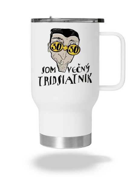 Večný tridsiatnik termohrnček White