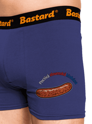 Poctivá buchta a klobása boxerky Blue Navy