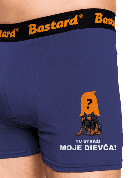 Tu strážim ja boxerky Blue Navy