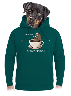 V presse unisex mikina premium Emerald Green